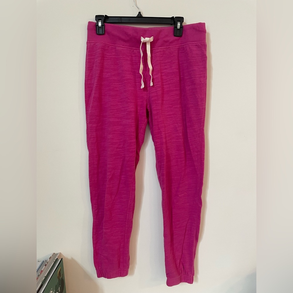 J. Crew pink heathered joggers